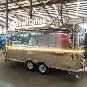 Customized logo and size for Airstream Food Trailer